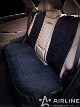 Накидка "Алькантара", задняя (3 предмета), черная, универсальная