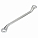 Ключ накидной с изгибом 20х22мм пласт. подвес airline ATAH008 