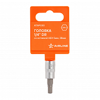 Головка 1/4" DR со вставкой HEX 5мм, 38мм