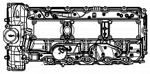 Крышка клапанная для а/м BMW X5 E70 (07-)/X6 F16 (14-) 3.0i (алюм. с прокл.)