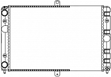 Радиатор охлаждения для а/м ZAZ-Daewoo Sens (02-) 1.1i/1.3i (паяный) МП-серия