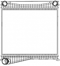 ОНВ (радиатор интеркулера) для а/м Land Rover Discovery IV (09-)/RR Sport I (05-) 3.0D