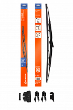 Щетка стеклоочистителя 650 мм (26") каркасная грузовая 3 адаптера в комплекте