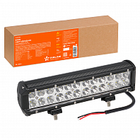 Фара светодиодная (балка) двухрядная 24 LED, комбинированный свет, 72Вт, 300х78х65мм, 12/24В