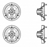 Комплект опор амортизаторов для автомобилей BMW X5 E53 (99-) (передних с подшипниками) (2 шт.)