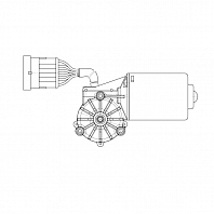 Моторедуктор стеклоочистителя для автомобилей
МАЗ 6312/5340 (плоский разъём)