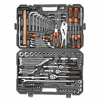 Набор инструментов универсальный 132пр. (головки 1/2", 1/4", 3/8") кейс