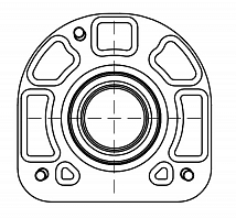 Опора амортизатора для автомобилей Volvo XC90 (02-)/S60 (00-) (передняя с подшипником) (верхняя часть)