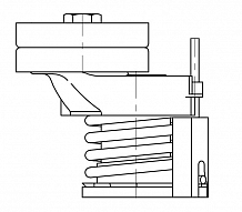 Ролик приводного ремня для автомобилей VW Golf VI (08-)/Tiguan (08-) 1.4TSi (с натяжным механизмом) нижний