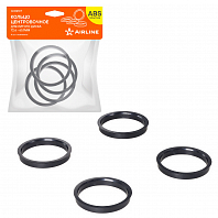 Кольцо центровочное для литого диска 72.6-65.1мм, комплект 4 шт., пластик