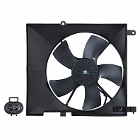 Электровентилятор охлаждения для автомобилей Chevrolet Aveo (02-) (с кожухом 475x435 мм.)