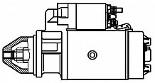 Стартер для автомобилей MAN G90 (87-) с дв. D0826/L2000 (94-) с дв. D0834 24В 4кВт (с/о)