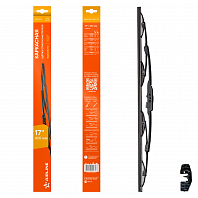 Щетка стеклоочистителя 430 мм (17") каркасная, 1 адаптер