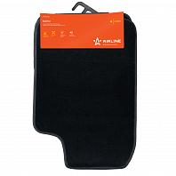 Ковры ковролиновые в салон автомобиля универсальные, цвет черн., компл. 4 шт.