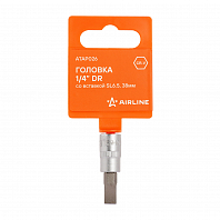 Головка 1/4" DR со вставкой SL6.5, 38мм