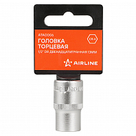 Головка торцевая 1/2" DR двенадцатигранная 13мм, пласт. подвес