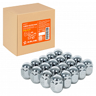 Гайка колесная M12x1,5x30, конус, ключ 21, закрытая, хром для а/м Hyundai/KIA/Toyota