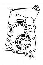 Насос водяной для а/м Лада Largus (10-)/Renault Logan 16V/8V (шпилька D 8мм) алюм/ крыльчатка
