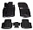 Ковры для Mitsubishi Outlander (06-), 5 шт., выс.борт, 3D с подпятником, ТЭП, черн. airline ACM-PS-87 