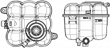 Бачок расширительный охлаждающей жидкости для а/м Audi Q7 (15-)/Q8 (18-)/VW Touareg (18-)