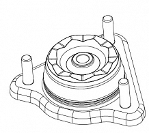 Опора амортизатора для автомобилей Sollers Atlant (24-)/Ford Transit (06-) (передняя без подшипника)