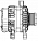 Генератор для автомобилей Great Wall Hover H6 (11-) 1.5T 105A