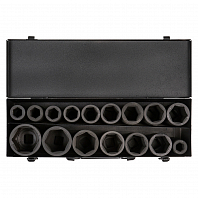 Набор головок ударных 3/4" 90мм 16пр. (17-50мм) мет. кейс