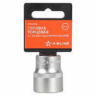 Головка торцевая 1/2" DR двенадцатигранная 23мм, пласт. подвес