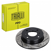 Диски тормозные для автомобилей Nissan Almera N16 (00-) задний d=258 PRO (перфорированный / слотированный / окрашенный)