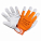 Перчатки козья кожа, комбинированные (натур.кожа/хлопок) (XL), оранж./сер., подвесом airline AWG-S-14 