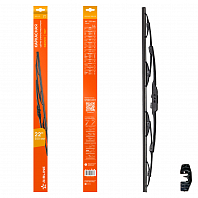 Щетка стеклоочистителя 550 мм (22") каркасная, 1 адаптер