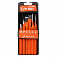 Набор ударного инструмента 6 пр.(зубило, кернер, выколотка) холдер