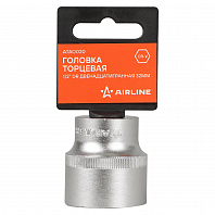 Головка торцевая 1/2" DR двенадцатигранная 32мм, пласт. подвес