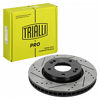 Диски тормозные для автомобилей CEED (07-) / Cerato (09-) / Hyundai i30 (07-) передние d=280 PRO (перфорированные / слотированные / окрашенные)