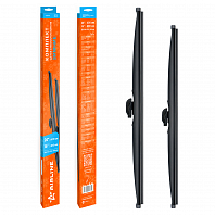 Щетки стеклоочистителя комплект 600/400мм (24"/16") зимние с креплением "Крючок 9x3, 9x4 мм", 2 штуки