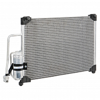 Радиатор кондиционера для автомобилей Chevrolet Lanos (02-) (c ресивером)