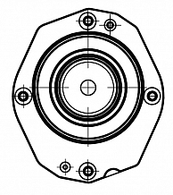 Опора амортизатора для автомобилей Citroen Xsara I (97-)/Peugeot 306 (97-) (передняя с подшипником)