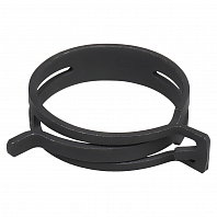 Хомут пружинный 46 (40,5-48,5/12мм), мин.44,5мм, самозажимной, хром-цинк(dacromet),черный