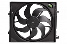 Электровентилятор охлаждения для автомобилей Nissan Qashqai (13-) (с кожухом и резистором)