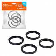 Кольцо центровочное для литого диска 73.1-60.1мм, комплект 4 шт., алюминий