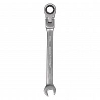 Ключ комбинированный трещоточный шарнирный 9мм пласт. подвес PRO