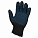 Перчатки трикотажные ХБ с ПВХ покрытием, двойн., черные, (1 пара) 7,5 класс/125г., мод.602 airline ADWG032 