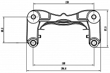 Скоба тормозного суппорта для автомобилей Geely Atlas (16-)/Atlas Pro (19-) передняя
