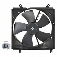 Электровентилятор охлаждения для автомобилей Toyota RAV4 (00-) 2.0i [1AZFE] (с кожухом)