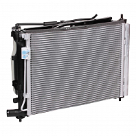 Блок охлаждения (радиатор+конденсор+вентилятор) для автомобилей Solaris (17-)/Rio (17-) MT