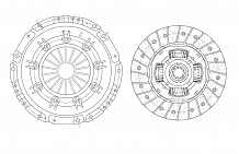 Комплект сцепления для автомобилей УАЗ 3151 / 3160 (змз. 409) без муфты