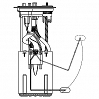 Модуль топливного насоса для автомобилей Iveco Daily V (11-)/Daily VI (14-) 3.0TDI (бак 100литров)