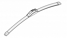 Щетка стеклоочистителя бескаркасная PLUS 430мм (17") 1 адаптер (Hook 9x3, 9x4 - Крючок 9x3, 9x4)