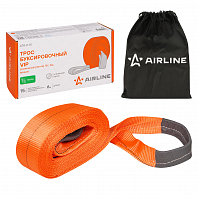 Трос VIP буксировочный усиленный (лента) 15 т, 6 м, без крюков, мешок