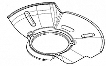 Кожух переднего правого тормозного диска для автомобилей Kia Sportage III (10-)